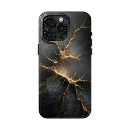 Electric Lightning Tough Phone Case - Durable Protection with Striking Design