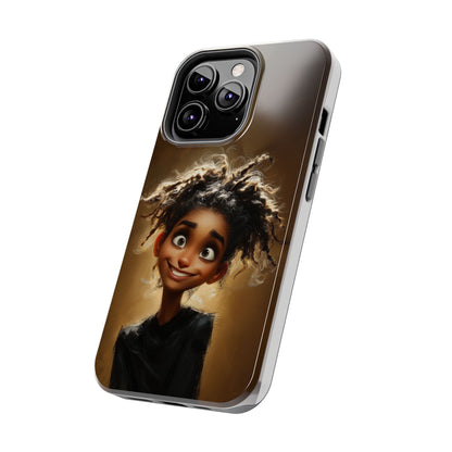 Whimsical Tough Phone Case with Playful Character Design