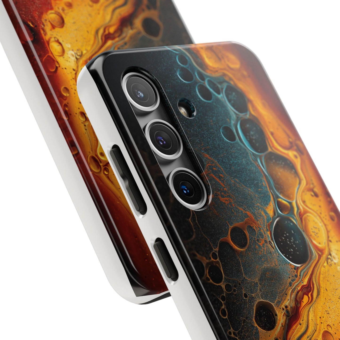 Abstract Lava Tough Phone Case - Vibrant Protective Cover for Adventurous Souls