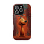 Playful Dog Art Tough Phone Case - Perfect for Pet Lovers