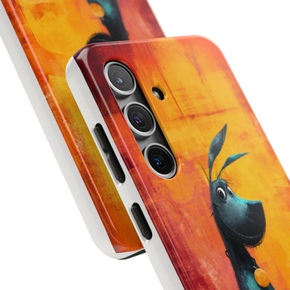 Colorful Dog & Cat Tough Phone Case – Fun Pet Lover Accessory