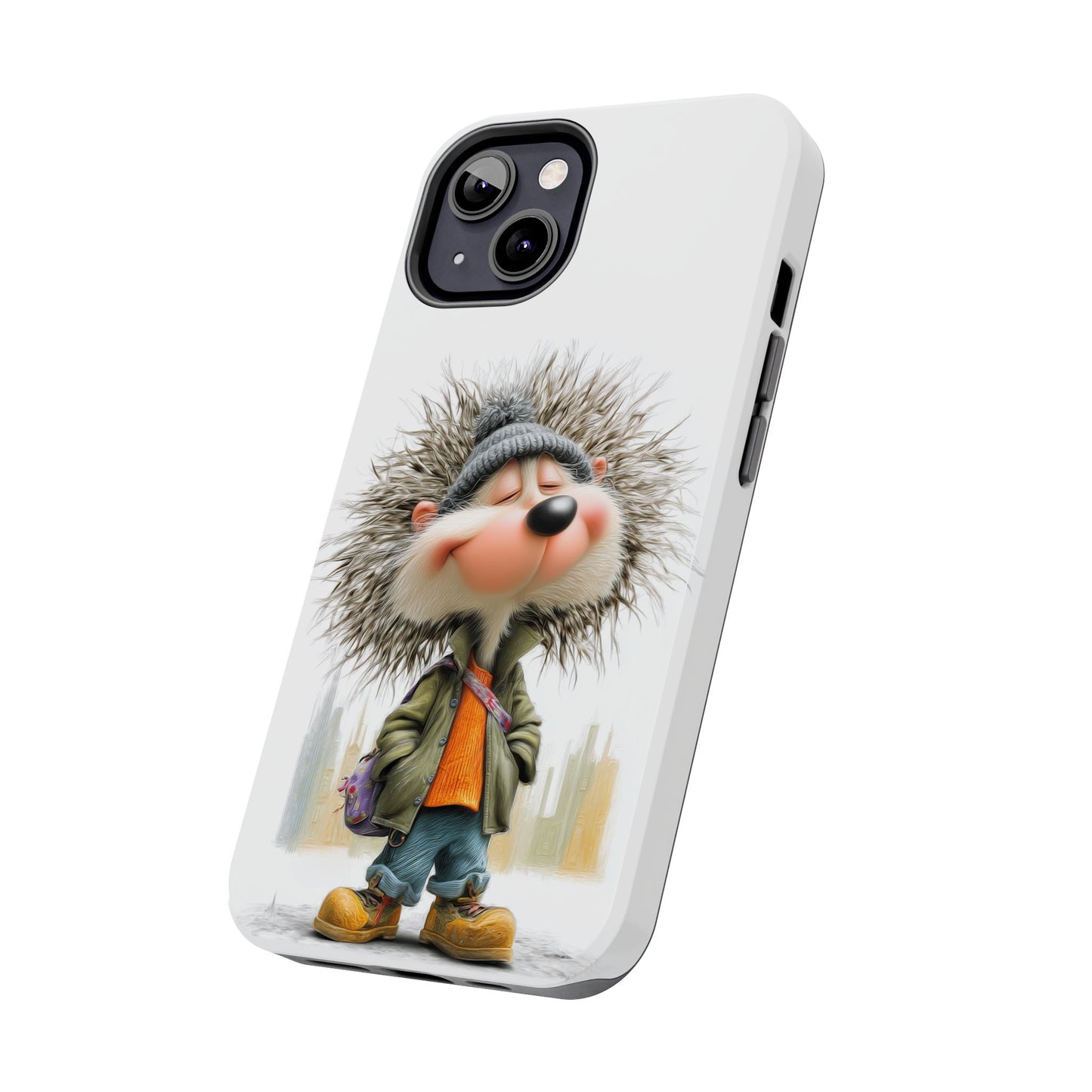 Cute Hedgehog Phone Case – Tough Protective Cover by Skipper, Fun Cartoon Animal Design