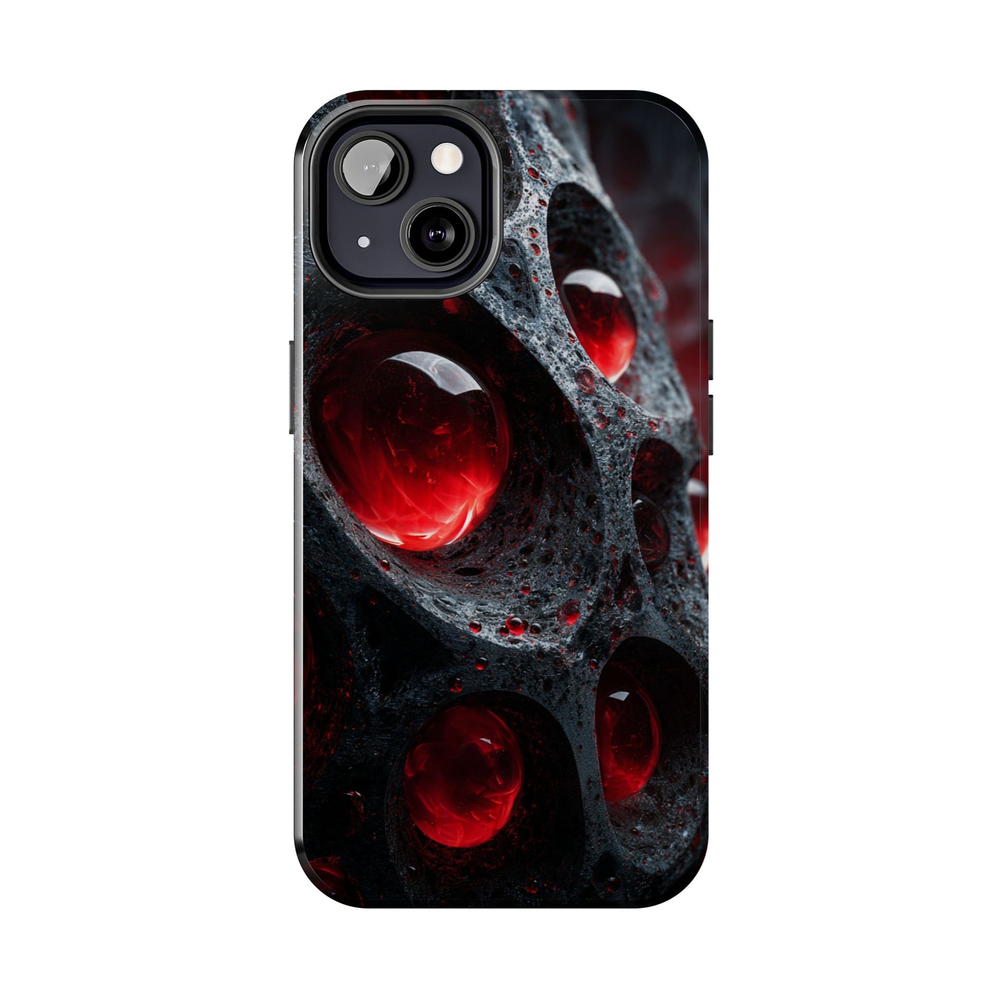 Durable phone cover featuring edgy gothic artwork