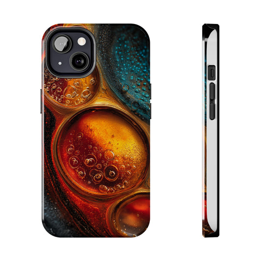 Vibrant Abstract Tough Phone Case – Bubble Design for Ultimate Protection