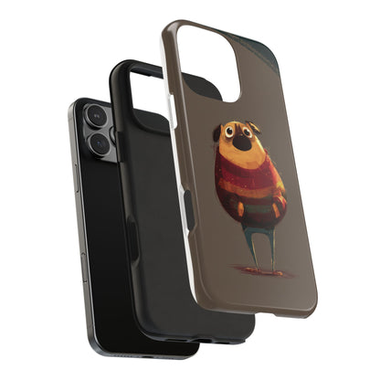 Cute Pug Tough Phone Case - Durable & Stylish Protection for Pet Lovers
