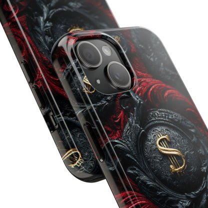 Luxury tough phone case featuring elegant money-themed design. Durable protection and a stylish gift idea for him on special occasions.