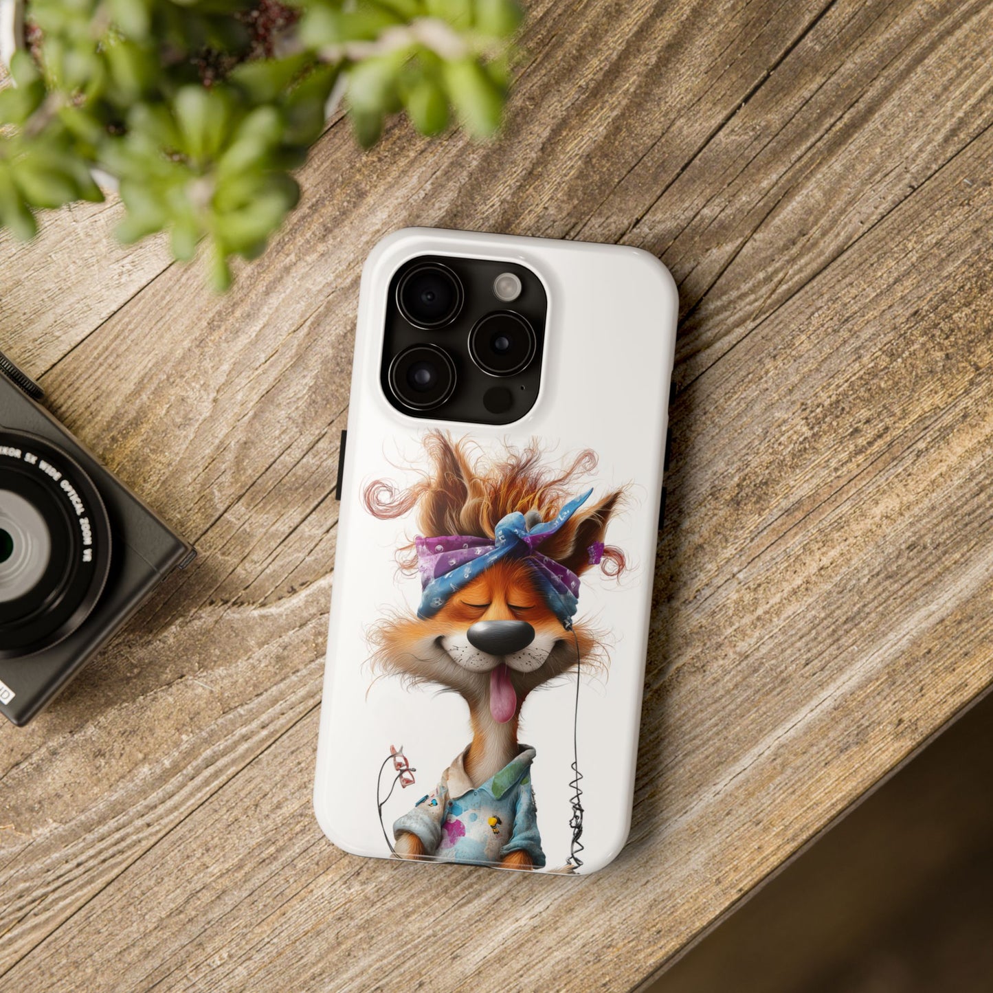Cute Fox Art Phone Case – Tough, Quirky Wildlife Design for Animal Lovers