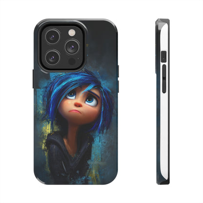 Unique Artsy Tough Phone Case – Emotional Abstract Design for Creative Souls