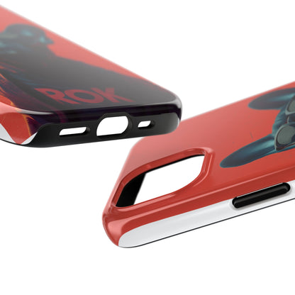 Rockin’ Dogs Tough Phone Case - Playful Guitarist & Cool Bulldog for Pet Lovers
