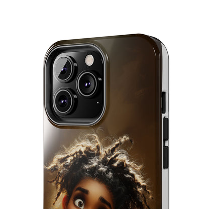 Whimsical Tough Phone Case with Playful Character Design