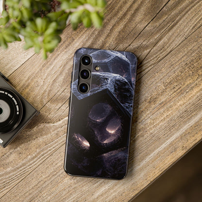 Elevate your phone game with this premium tough case featuring moody geometric patterns — where futuristic aesthetics meet unbeatable protection.