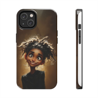 Whimsical Tough Phone Case with Playful Character Design