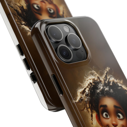 Whimsical Tough Phone Case with Playful Character Design