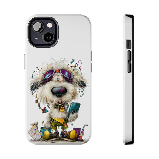 Whimsical Dog Phone Case, Quirky Pet Lover Gift, Cute Cartoon Phone Case, Animal Lover Accessory, Fun Protective Case