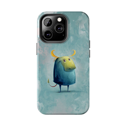Cute Cartoon Bull Tough Phone Case - Durable & Fun Protection