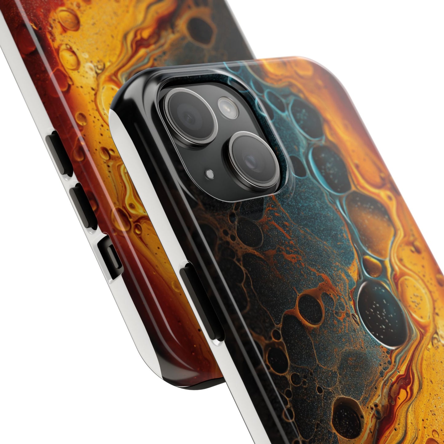 Abstract Lava Tough Phone Case - Vibrant Protective Cover for Adventurous Souls