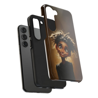 Whimsical Tough Phone Case with Playful Character Design
