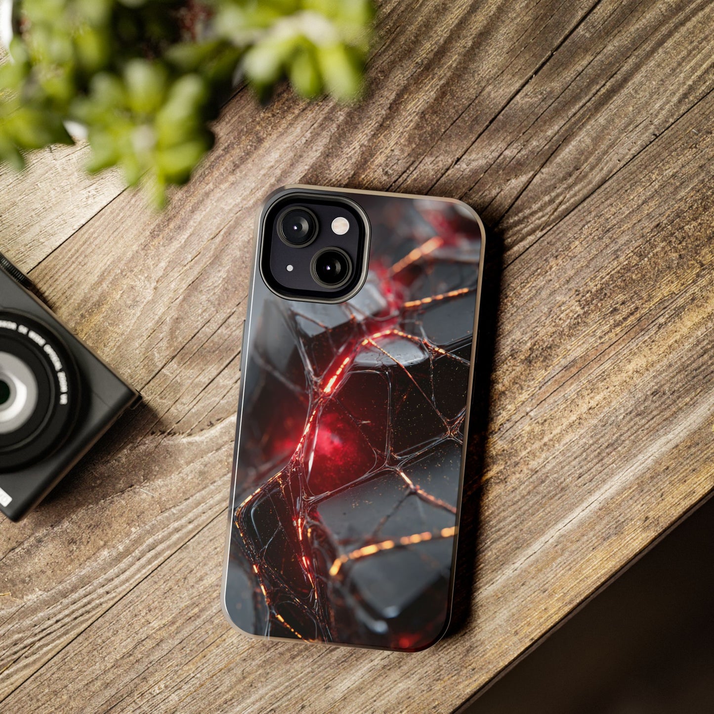 Edgy Tough Phone Cases with Dark Texture Design, Durable iPhone Covers, Unique Phone Accessories, Gift for Tech Lovers, Protective Cases