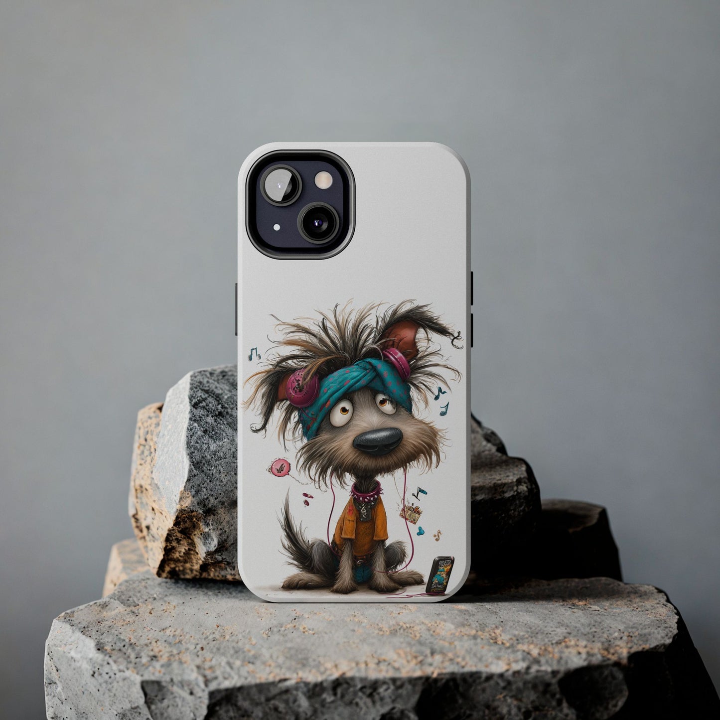 Whimsical Dog Art Phone Case, Tough Phone Cover, Funny Pet Lover Gift, Cute Animal Case, Unique Dog Lover Accessory by Skipper