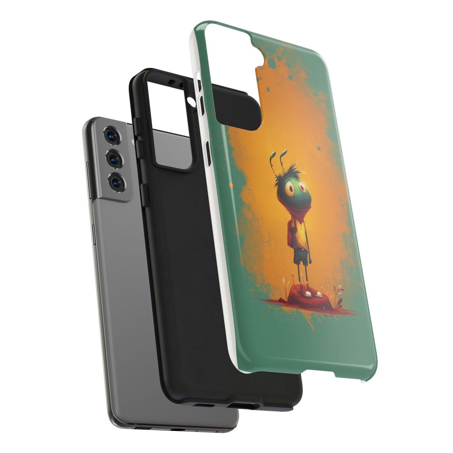 Whimsical Tough Phone Cases for Kids – Vibrant Character Design