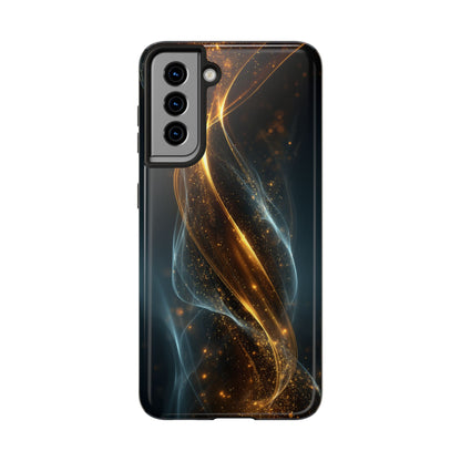 Stylish Tough Phone Case with Elegant Swirl Design