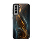 Stylish Tough Phone Case with Elegant Swirl Design