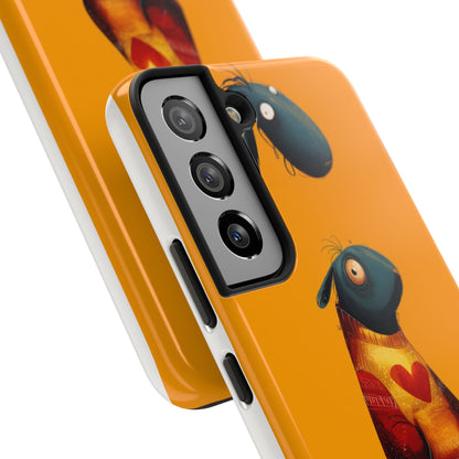 Cute Cartoon Tough Phone Case - Whimsical Sheep Design