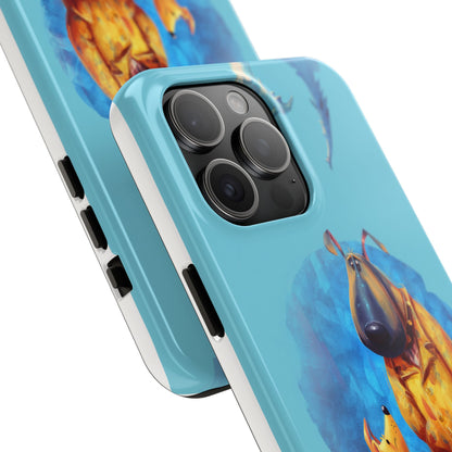 Whimsical Dog-Themed Tough Phone Case for Pet Lovers