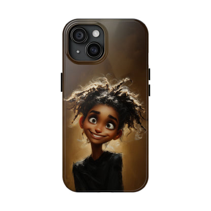 Whimsical Tough Phone Case with Playful Character Design