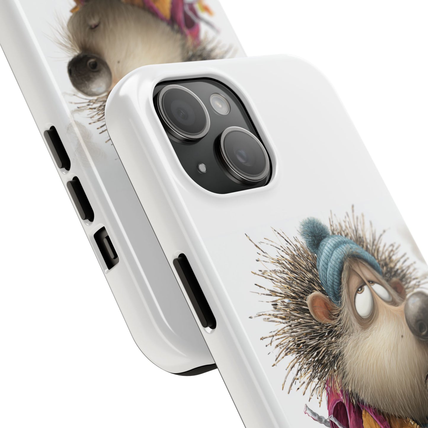 Cute Hedgehog Tough Phone Case by Skipper – Durable Protection & Whimsical Design for Kids and Animal Lovers