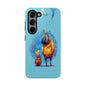 Whimsical Dog-Themed Tough Phone Case for Pet Lovers