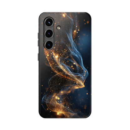 Elegant Gold Swirl Tough Phone Case – Durable & Stylish Protection for Your Device