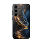 Elegant Gold Swirl Tough Phone Case – Durable & Stylish Protection for Your Device