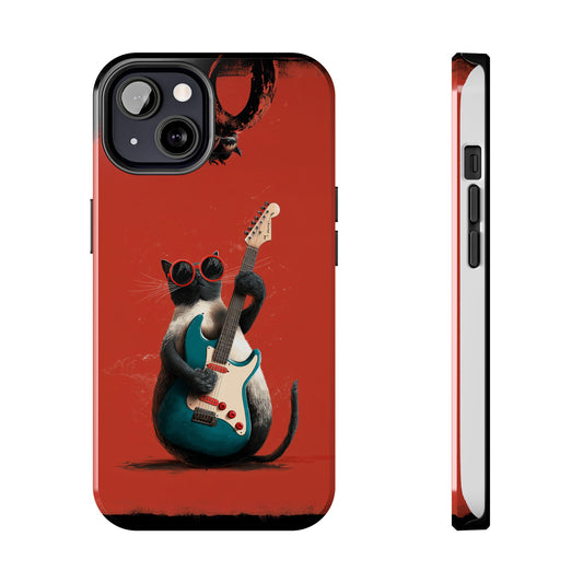 RoRockstar Pets Tough Phone Case - Dogs & Cat Jam Session for Music Lovers