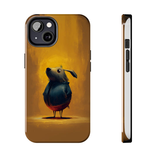 Whimsical Dog Art Tough Phone Case - Durable & Stylish