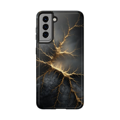Electric Lightning Tough Phone Case - Durable Protection with Striking Design