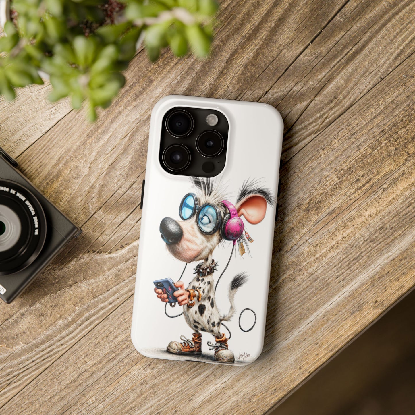 Playful Dog-Themed Tough Phone Case by Skipper – Premium Art for Pet Lovers