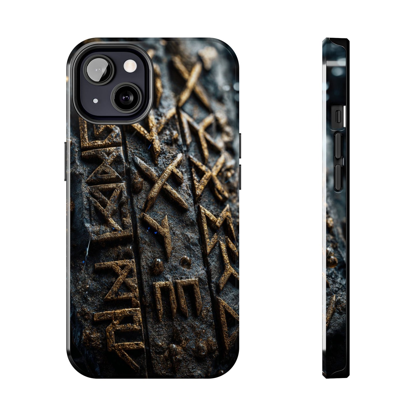 Ancient rune tough phone case front view
