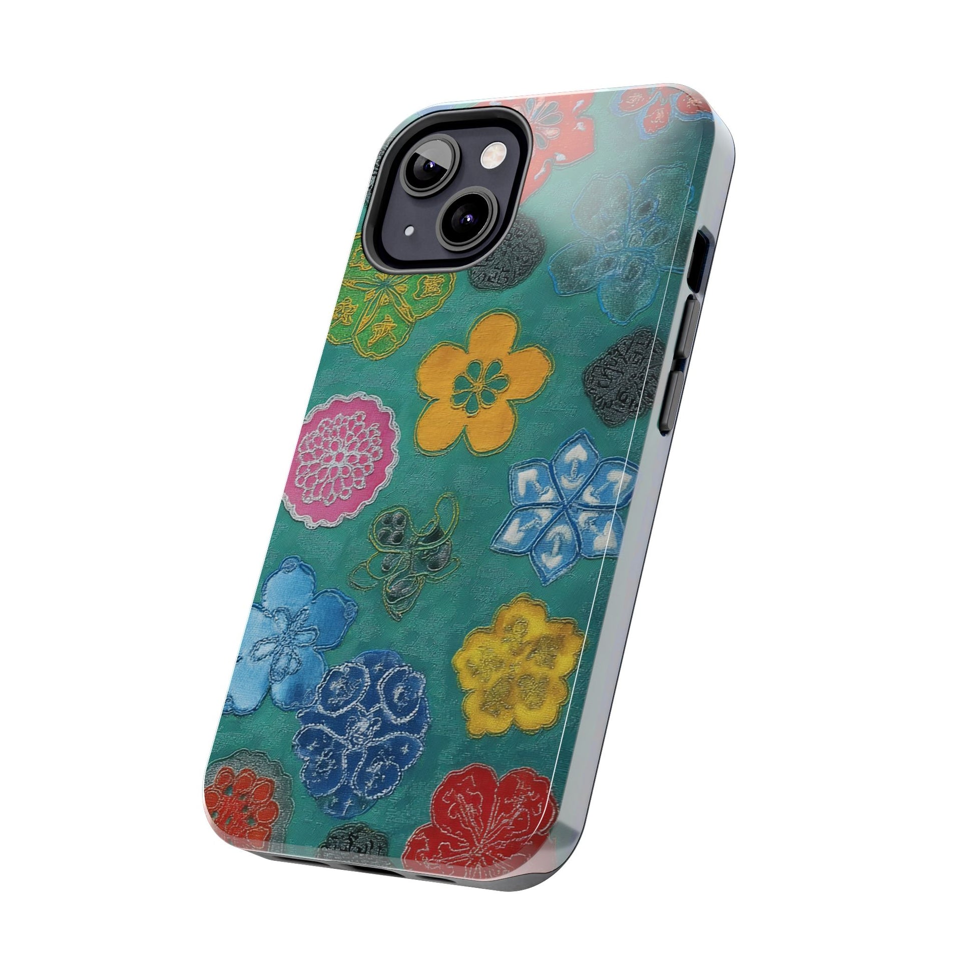 Artistic floral phone cover, perfect tech accessory gift for her
