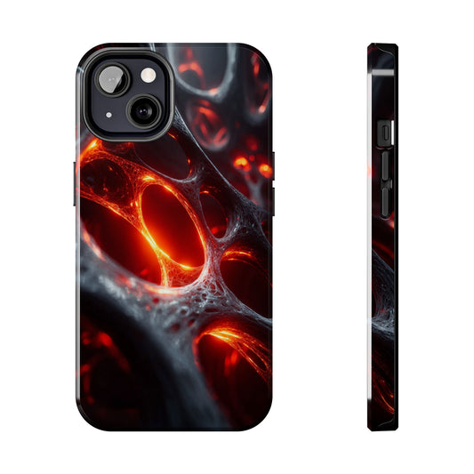 Artistic tough phone case with unique printed design mockup