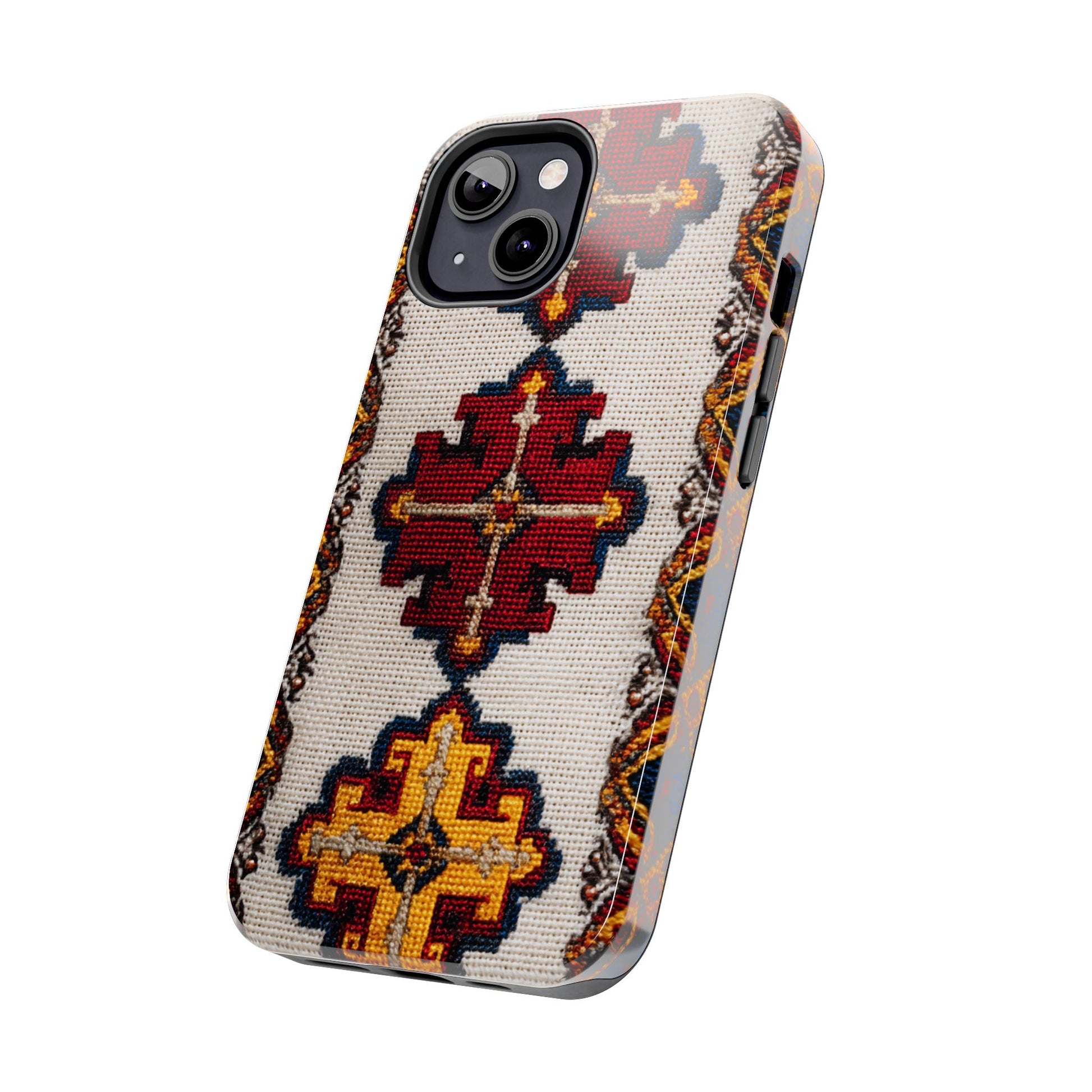 Artistic vibrant boho phone case for women and travelers