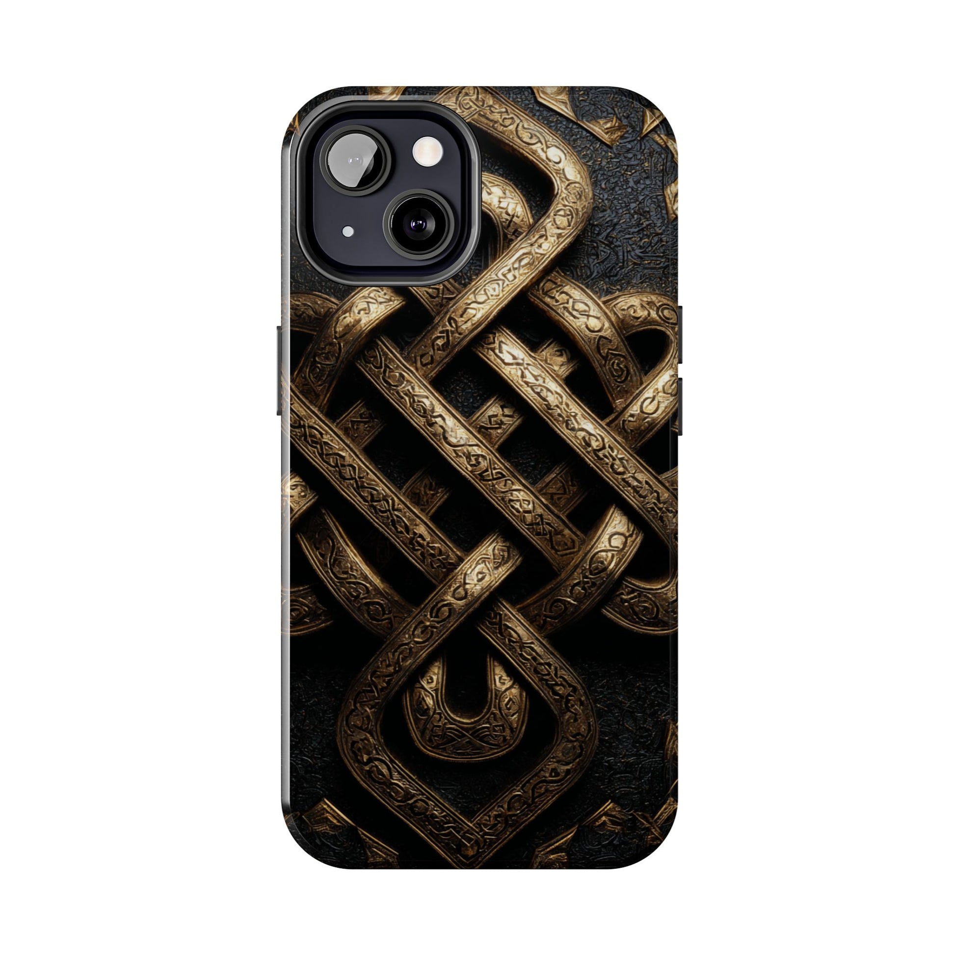 Celtic knot pattern close-up on tough case