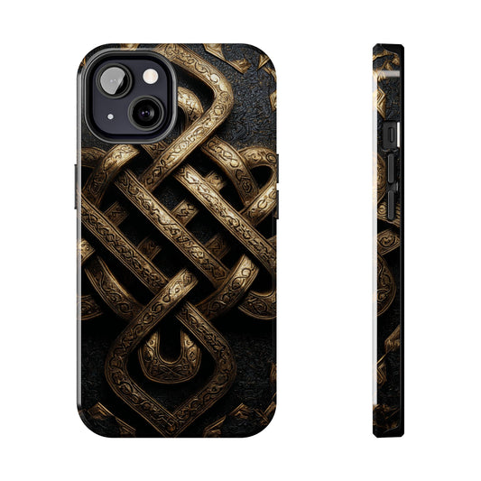 Celtic knot tough phone case front view