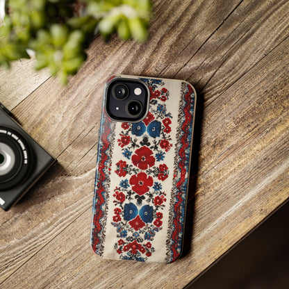 Colorful Hungarian inspired phone case for trendy tech lovers