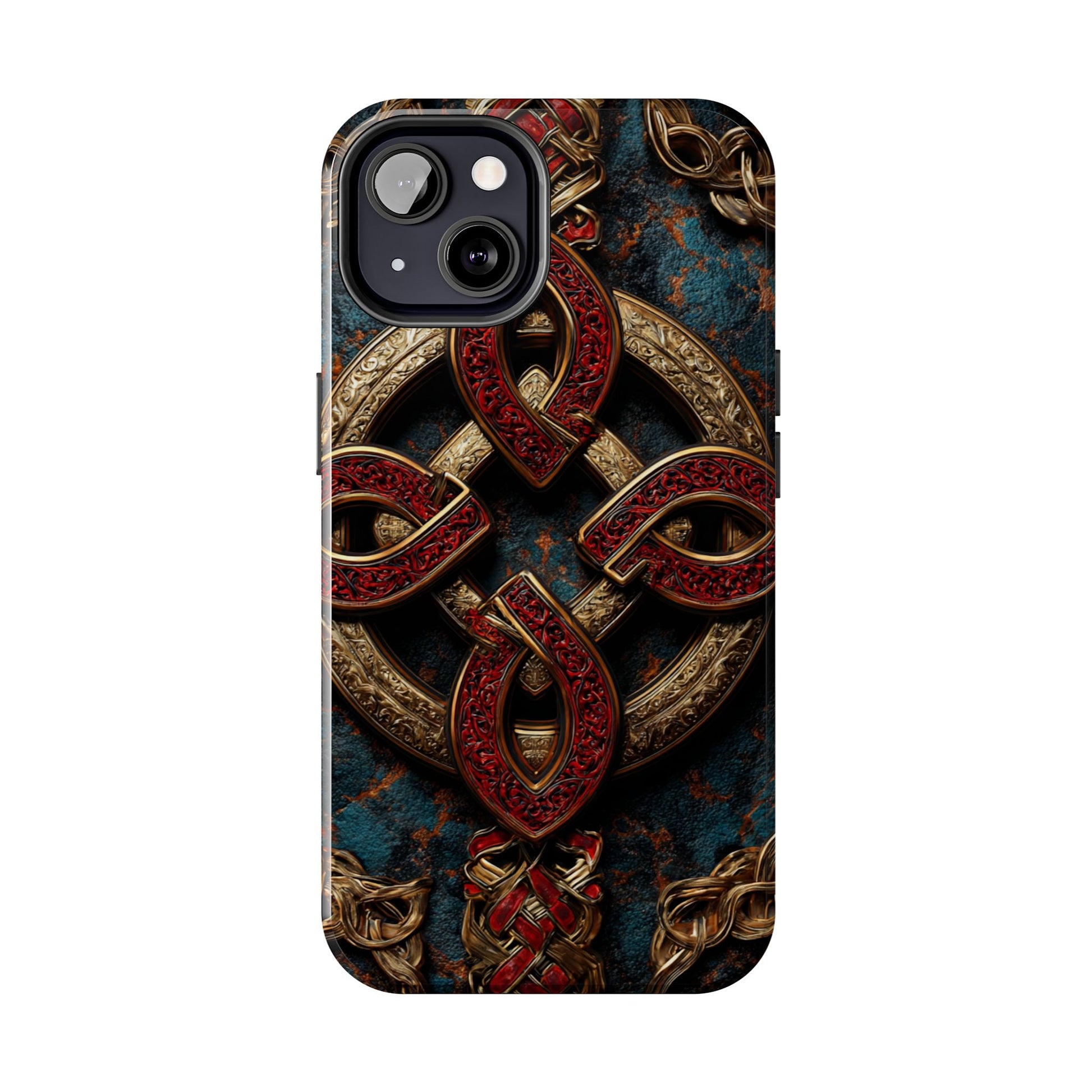 Dual-layer Celtic phone case for iPhone and Samsung
