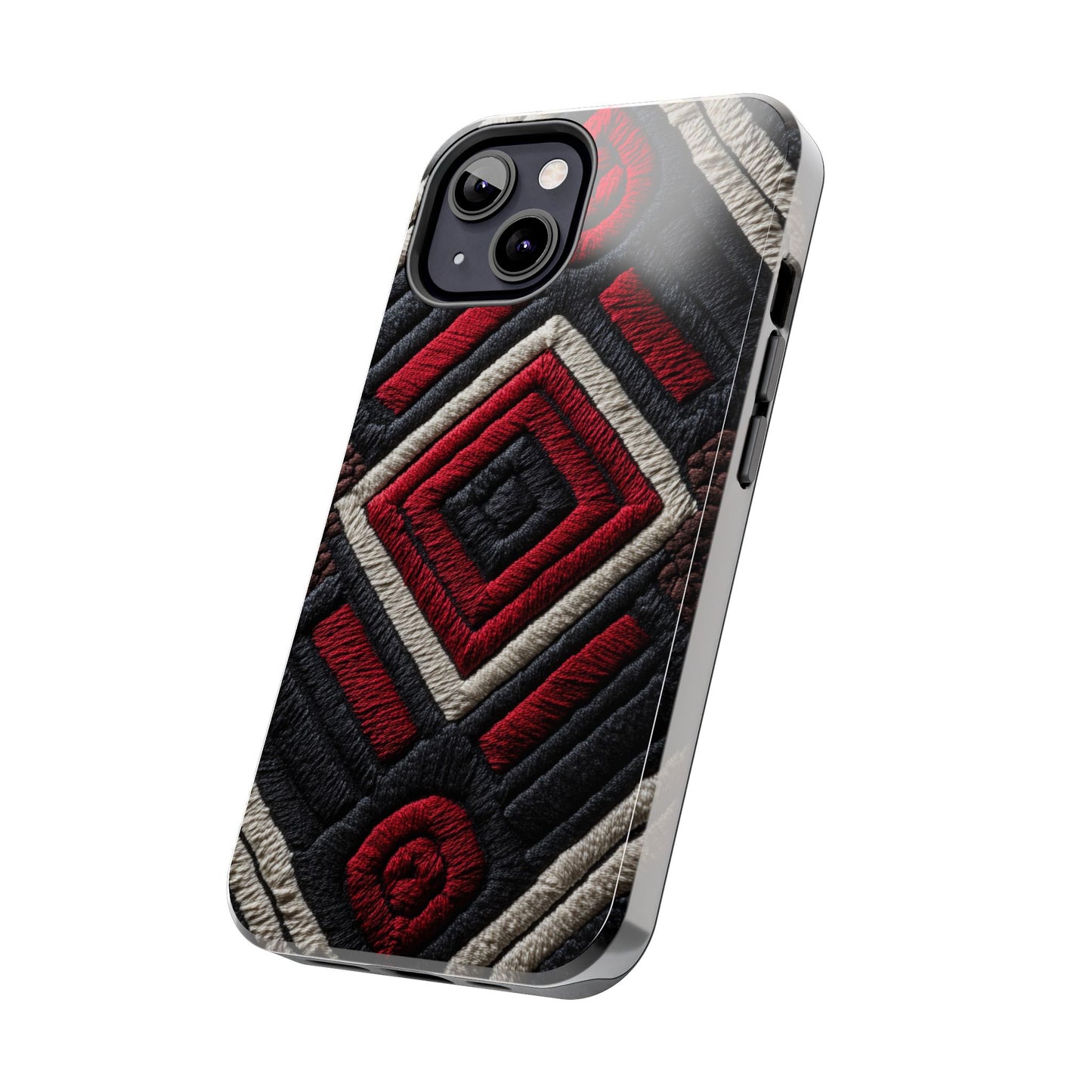 Dual-layer tough phone case with cultural influences