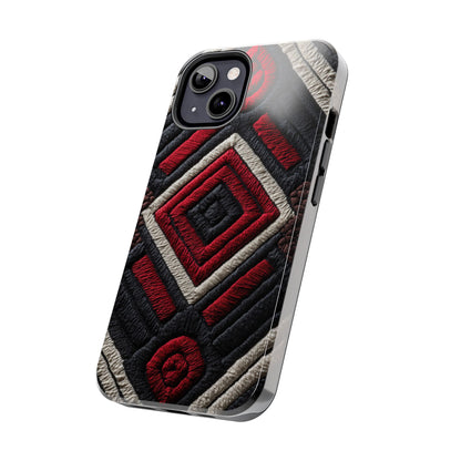 Dual-layer tough phone case with cultural influences