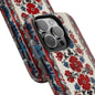 Durable floral phone case with Hungarian folk motifs