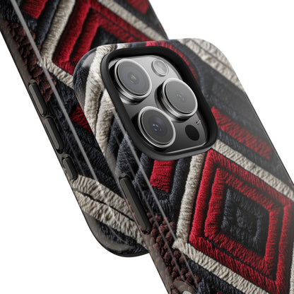 Durable protective phone cover with tribal design elements