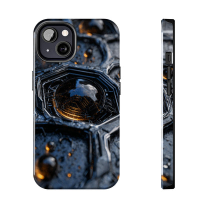 Hexagonal armored phone case by Skipper – back view